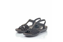 Dámske sandále Rieker 60806-00 čierne