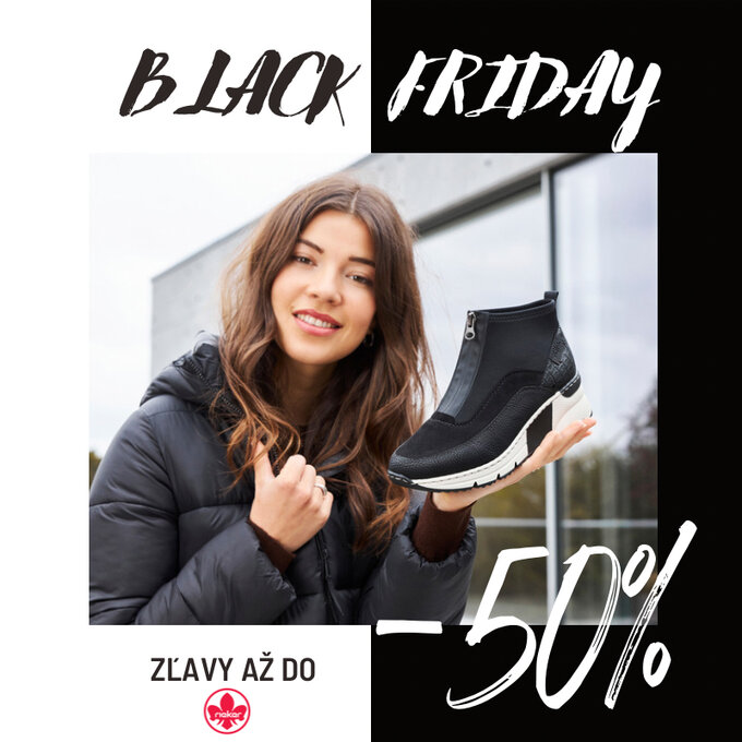 Black Friday zľavy až do -50% Rieker Jeseň / Zima 2022