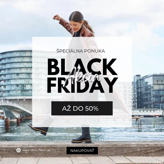 Black Friday zľavy na obuv Rieker