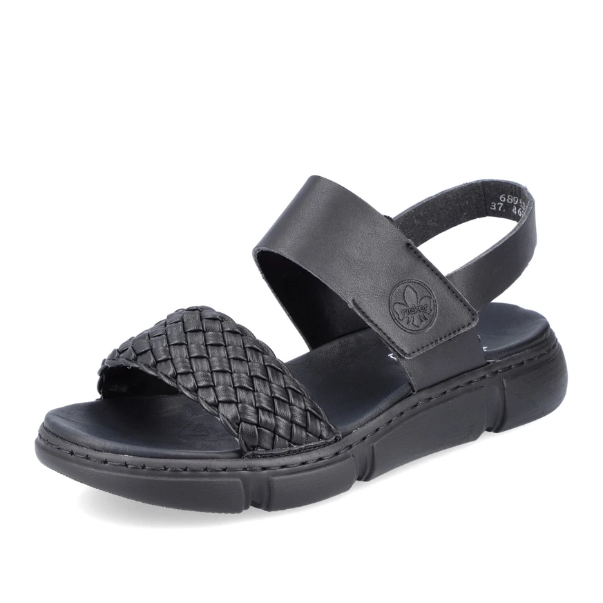 Dámkske sandále Rieker 68983-00 čierna