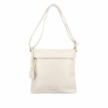 Dámska kabelka crossbody Remonte Q0621-60 biela káva