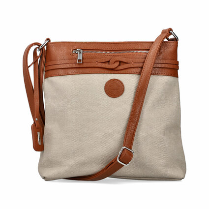 Dámska kabelka crossbody Rieker H1519-62 biela káva