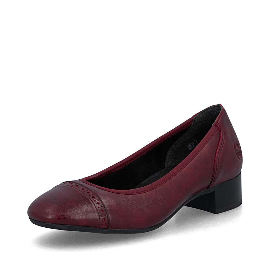 Dámske lodičky Rieker 43450-35 bordová