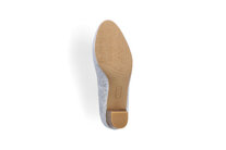 Dámske lodičky Rieker 44650-90 strieborná