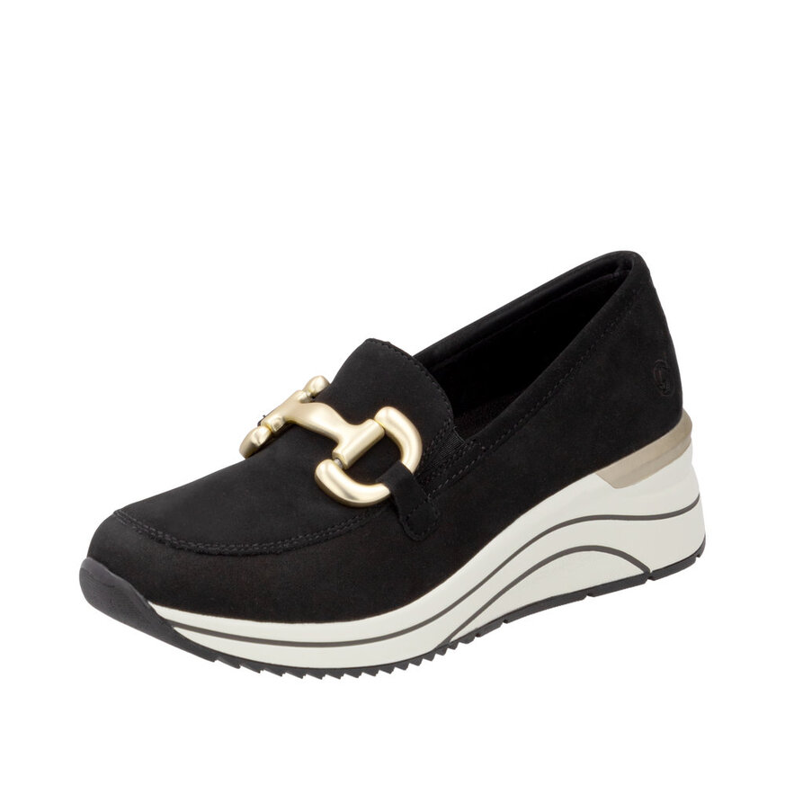 Dámske mokasíny Remonte - Rieker D0T12-02 čierna