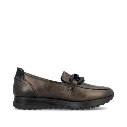Dámske mokasíny Rieker 49051-25 bronzová