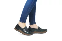 Dámske mokasíny Rieker 58960-90 zelené