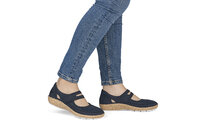 Dámske poltopánky Rieker 44859-14 modrá