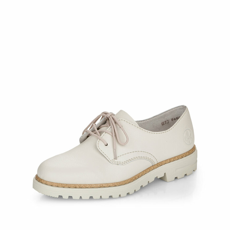 Dámske poltopánky Rieker 54809-80 biela