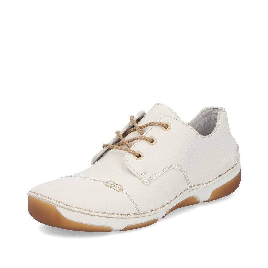 Dámske poltopánky Rieker 55920-80 biela káva