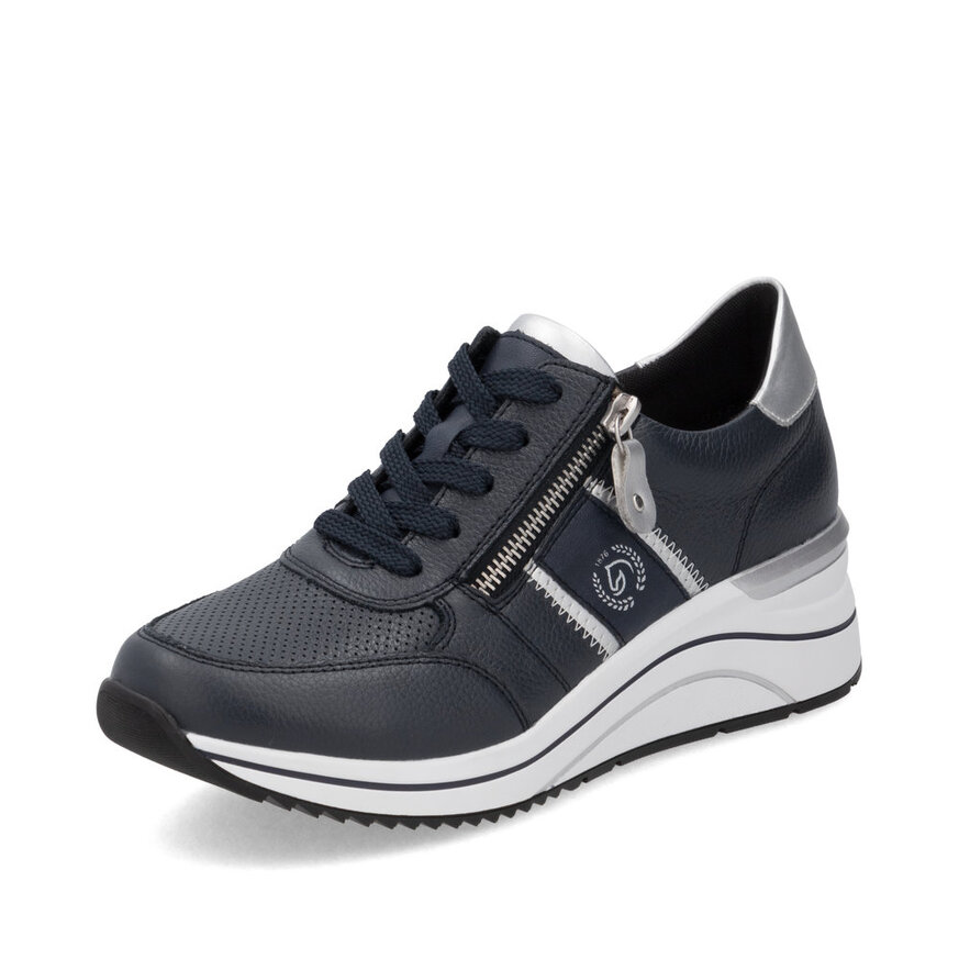 Dámske poltopánky Rieker D0T04-14 modrá