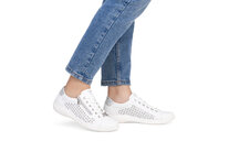 Dámske poltopánky Rieker D1E08-80 biela