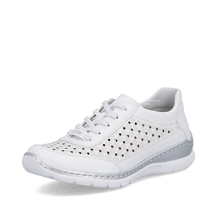 Dámske poltopánky Rieker L3217-80 biela