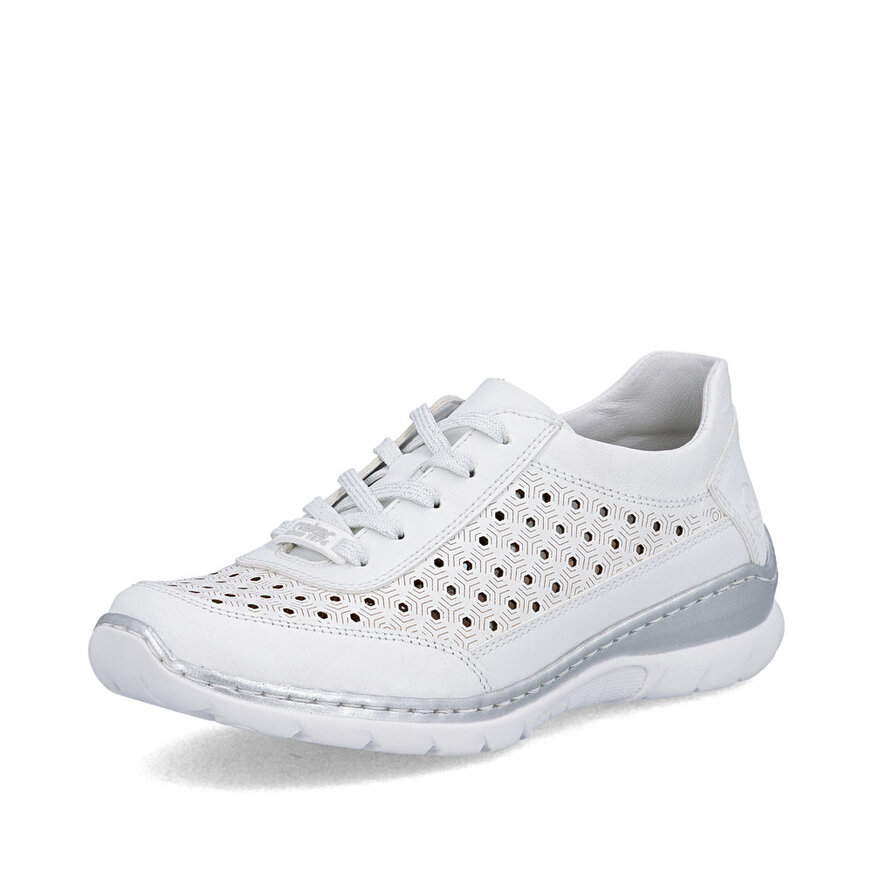 Dámske poltopánky Rieker L3217-80 biela