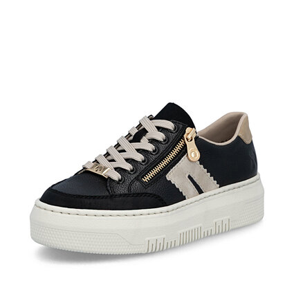 Dámske poltopánky Rieker M1912-00 čierna