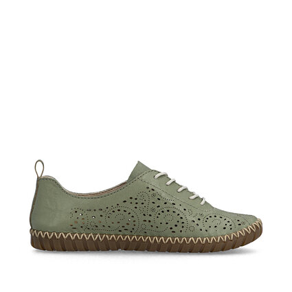 Dámske poltopánky Rieker M2802-52 zelená