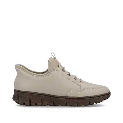 Dámske poltopánky Rieker N1357-60 biela káva