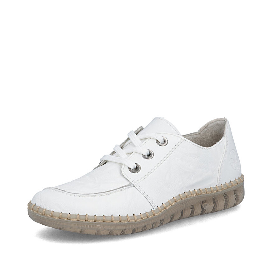 Dámske poltopánky Rieker N2402-80 biela