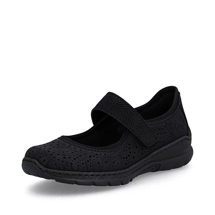 Dámske poltopánky Rieker N4299-00 čierna