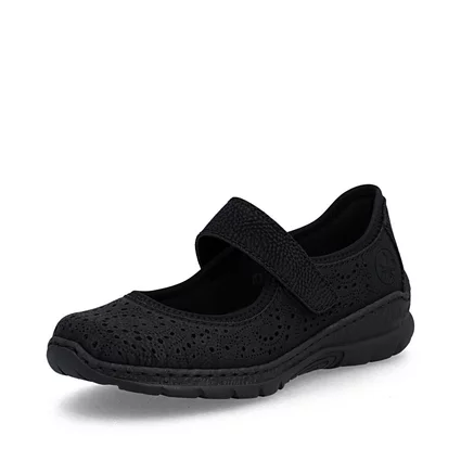 Dámske poltopánky Rieker N4299-00 čierna