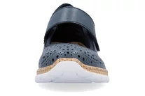 Dámske poltopánky Rieker N4299-14 modré