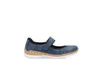 Dámske poltopánky Rieker N4299-14 modré