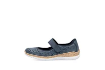 Dámske poltopánky Rieker N4299-14 modré