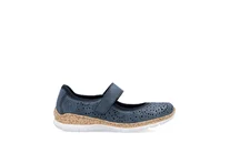 Dámske poltopánky Rieker N4299-14 modré