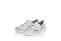 Dámske poltopánky Rieker R7101-80 biela