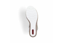 Dámske sandále na platforme Rieker 61953-80 biele
