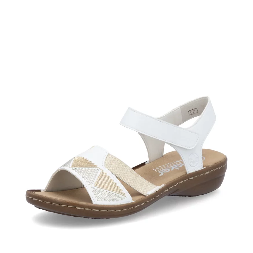 Dámske sandále Rieker 608C4-80 biele