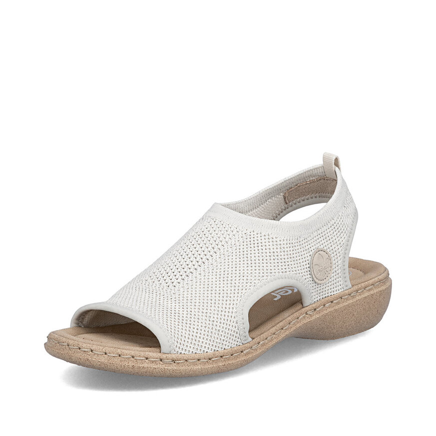 Dámske sandále Rieker 61851-60 biela káva