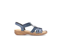 Dámske sandále Rieker 628G9-16 modré