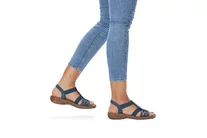 Dámske sandále Rieker 628G9-16 modré