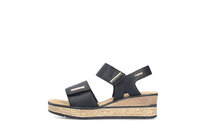 Dámske sandále Rieker 63781-00 čierna