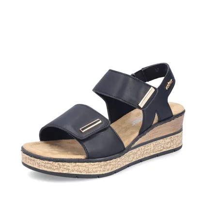 Dámske sandále Rieker 63781-00 čierna