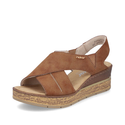 Dámske sandále Rieker 63782-24 hnedá