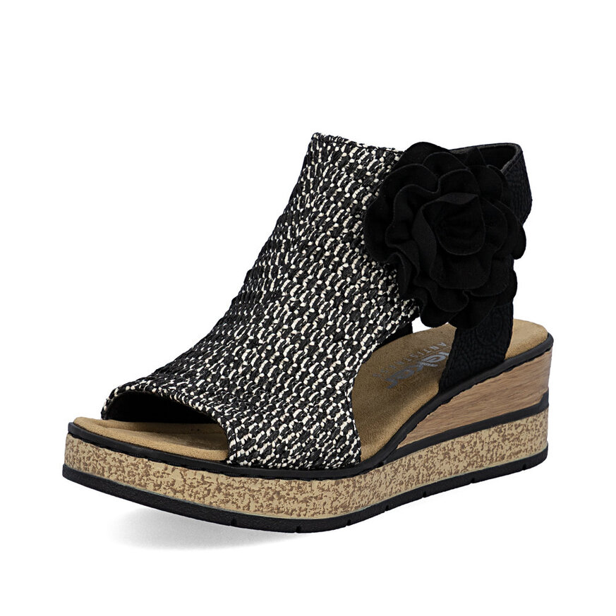 Dámske sandále Rieker 63791-01 čierna