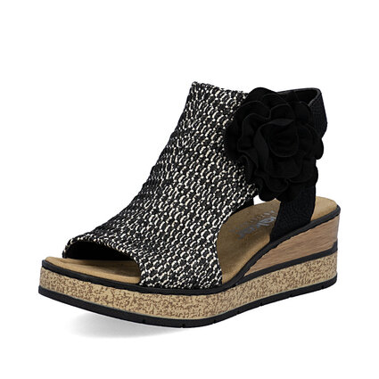 Dámske sandále Rieker 63791-01 čierna