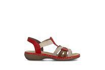 Dámske sandále Rieker 65918-33 červená