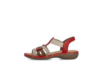 Dámske sandále Rieker 65918-33 červená