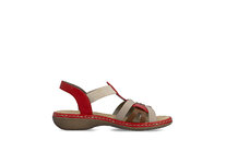 Dámske sandále Rieker 65918-33 červená