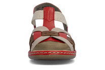 Dámske sandále Rieker 65918-33 červená