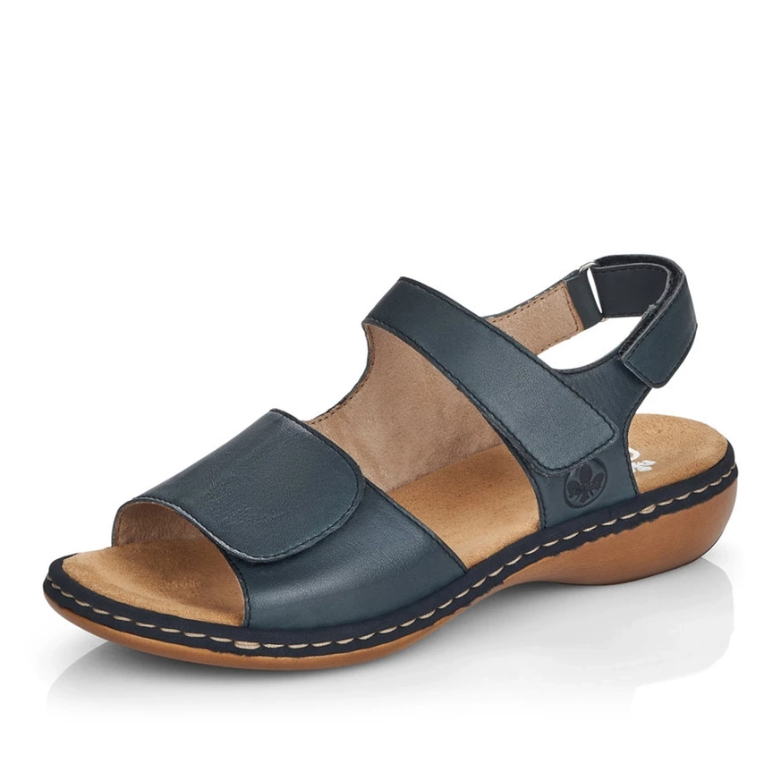 Dámske sandále Rieker 659G0-14 modrá