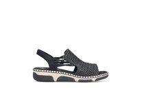 Dámske sandále Rieker 66241-00 čierna