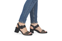 Dámske sandále Rieker D1K51-04 čierna