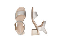 Dámske sandále Rieker D1K54-90 strieborná