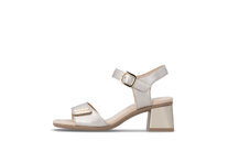 Dámske sandále Rieker D1K54-90 strieborná