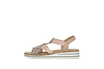 Dámske sandále Rieker V0613-90 ružová