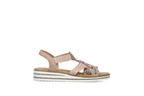 Dámske sandále Rieker V0613-90 ružová